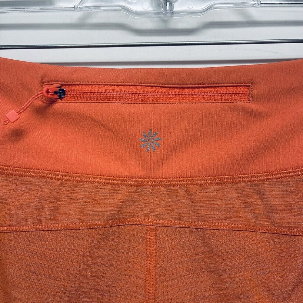 Athleta Shorts Size XS Women’s Space Dye Orange Run With It Textured 3.5’’ - Picture 7 of 10